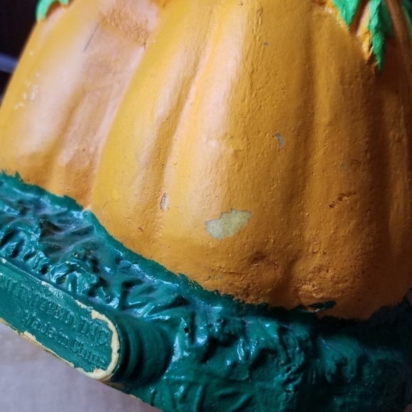 Vintage Easter Unlimited Inc. Blow Foam Mold Light up Pumpkin Jack-o-lantern - Picture 5 of 8